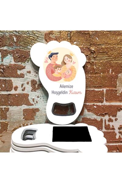 otuz9 Ayak Izi Açacaklı Magnet (10 Adet) Çocuk - Bebek - Doğum Günü - Baby Sh...