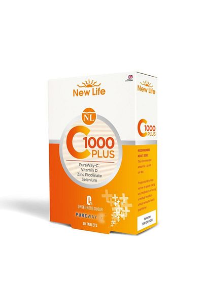 New Life C-1000 Plus Food Supplement 30 Tablets