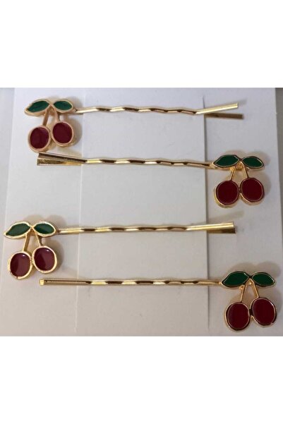 bi dünya saat aksesuar Women's 4-Piece Cherry Wire Buckle