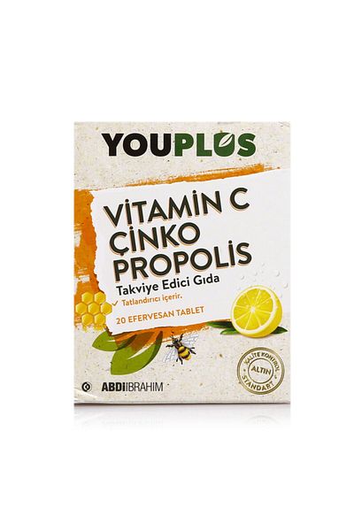 Youplus Vitamin C Zinc Propolis 20 Effervescent Tablets (1 PC)