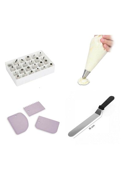 adarya Cream Bag-duy Set-cream Comb-pastry Palette Set
