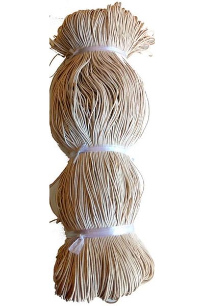 angel çanta aksesuar Cream Colored Waxed Cotton Rope