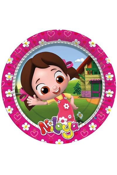 MağazanYanında Balloon House Brand Lnl8436 Balloon House Niloya 8 Pieces Paper Plates 23 cm