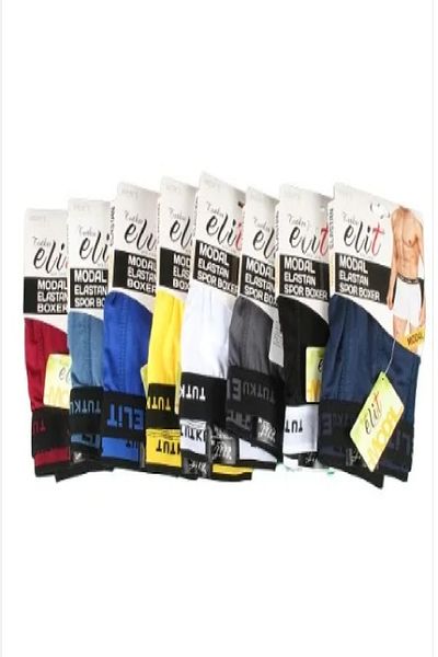 Tutku Elit Men's Boxers 1101 - Smoke, Pack of 6