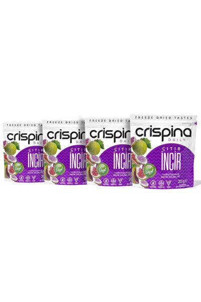 Çıtır Incir 4'lü Paket Glutensiz , Vegan , %100 Doğal , Katkısız