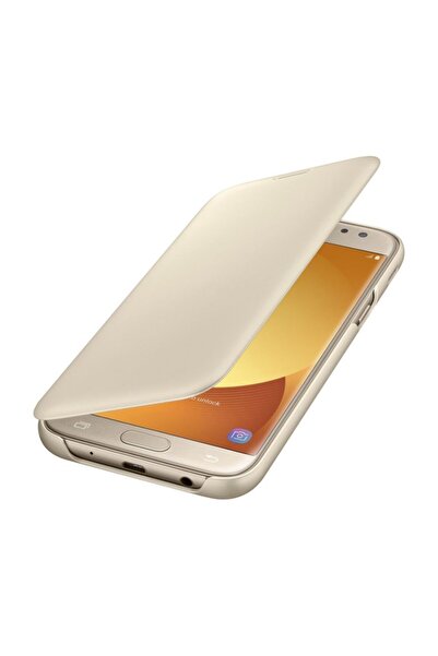 Samsung J5 2017 Cüzdan Altın Kılıf