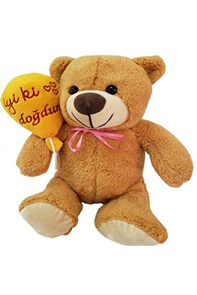 Genel Markalar İyiki Doğdun Balonlu Ayıcık Doğum Günü Hediyesi Peluş Ayı
