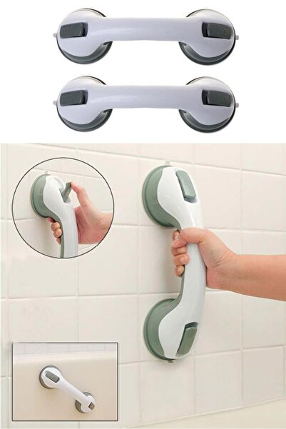 Buffer 2 Adet Düşme Ve Kayma Önleyici Banyo Tuvalet Vantuzlu Kilitli Tutacak