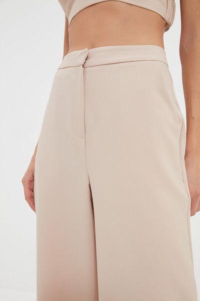Trendyol Collection Kő széles szárú szőtt nadrág TPRAW22PL0402