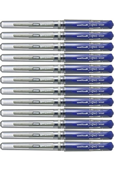Mahi Max Uni-ball 12 Adet Mavi Signo Broad 1.0 Imza Kalemi Um-153