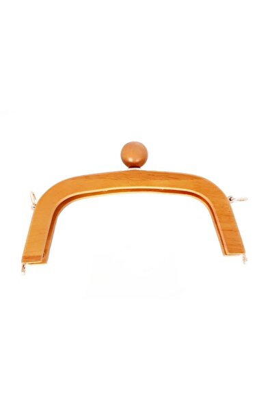 angel çanta aksesuar Burghie Lemn Metalizat 21 Cm Culoare Inchis