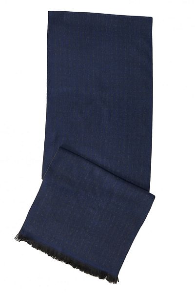 ALTINYILDIZ CLASSICS Ανδρικό πλεκτό κασκόλ Navy Blue-Grey Grey-Navy Blue με σχέδιο
