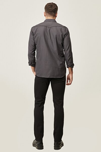 ALTINYILDIZ CLASSICS Erkek Siyah 360 Derece Her Yöne Esneyen Rahat Slim Fit Dar Kesim Pantolon