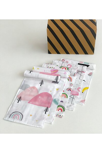 FG Store 100% قطن طبقة مزدوجة من قماش الموسلين 5 قطع كتف أطفال، قماش للعرق 20...