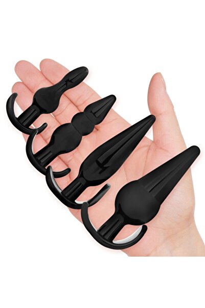 Lilitu Shop Lilitu Shop 4 Parça Anal Plug Seti - Siyah