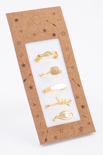 Ervalina 5'li Kombin Yüzük Set 0010