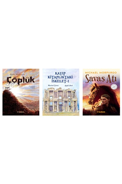 Tudem Yayınları Çöplük + Kayıp Kitaplıktaki Iskelet-1 + Savaş Atı