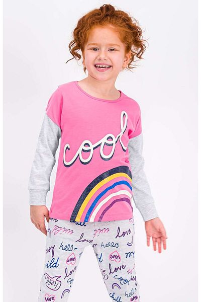 ROLY POLY Rolypoly 1975 Cool Love Pink Girls Pajama Set