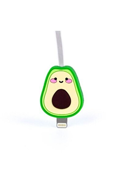 Syrox Şarj Kablosu Koruyucu Avakado Desenli