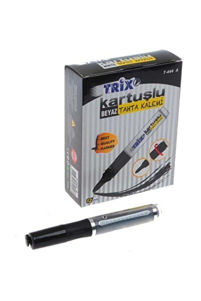 TRİX Kartuşlu Beyaz Tahta Kalemi Siyah 12 Adet