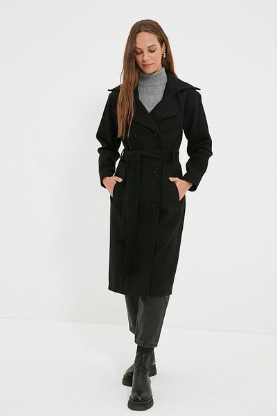 Trendyol Modest Mantel - Schwarz - Puffer