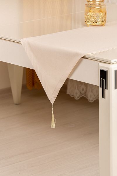 HALFART Gabardine Ύφασμα Αυθεντικό Λινό Τρίγωνο Runner 100% Βαμβάκι