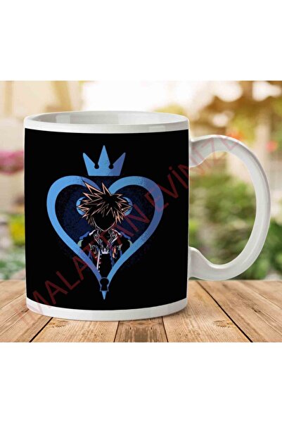 ART HEDİYE Kingdom Hearts Sora Heart Outline Two Sided Printed Mug