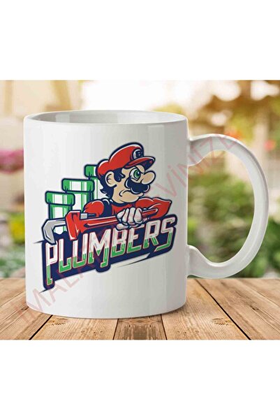 ART HEDİYE كوب بلومبرز سوبر ماريو بروس مطبوع على الجانبين