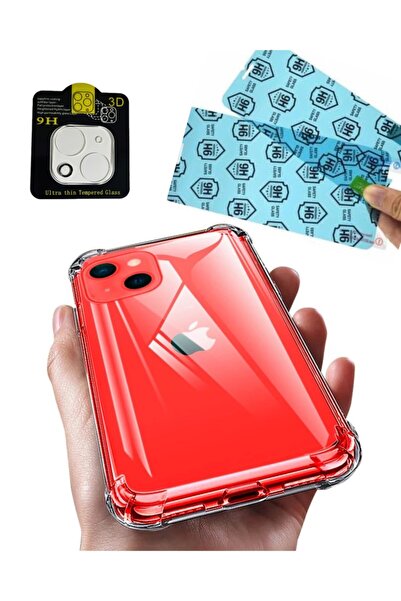 ucuzmi Iphone 13mini Kılıf Köşeleri Airbag Korumalı Silikon-kamera Lens Korum...