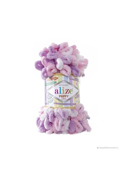 Alize Puffy Color 6051 - Liliac Roz Pachet de 5