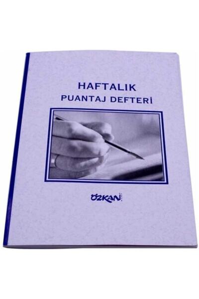 ÖZKAN Puantaj Defteri Haftalık 12 Adet