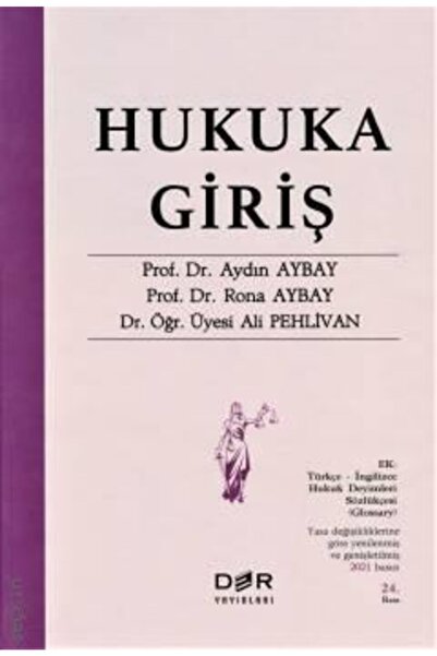 Der Yayınları Hukuka Giriş (24.bası)
