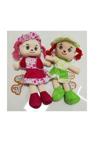 Ercan Oyuncak Renkli Elbiseli Bez Bebek 45 Cm