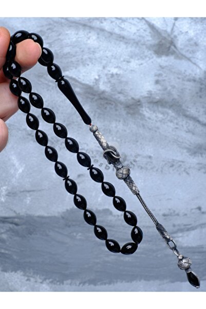 TESBİHEFENDİ Kazaz Tassel Black Fire Amber Tasbih