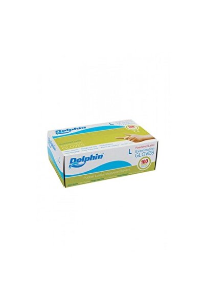 Dolphin Beyaz Lateks Pudralı Large Eldiven