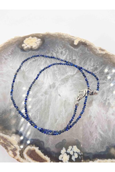 Mucize Taş Lapis Lazuli Taşı Doğaltaş Kolye 2 Mm