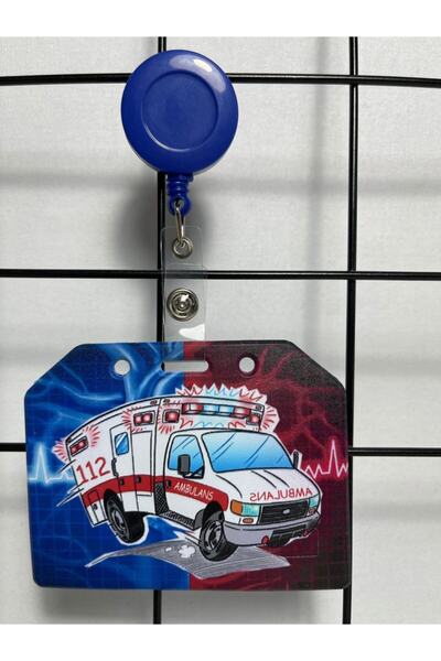 Hediyebum Husă pentru carduri cu guler lateral pentru ambulanță de urgență 112