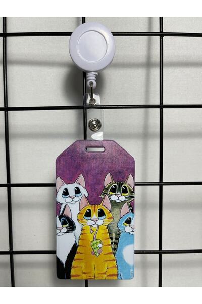 Hediyebum Θήκη για κάρτα με γιακά για γάτες