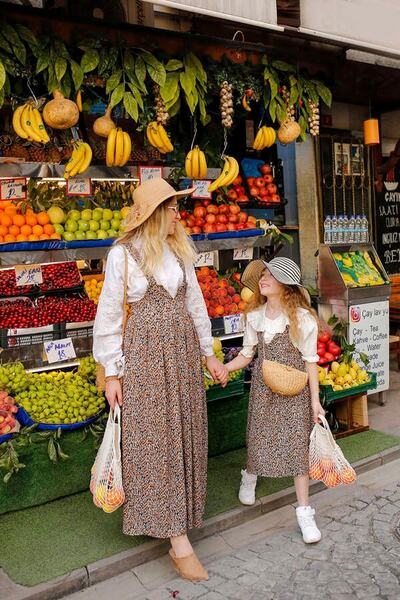ESRA KEKÜLLÜOĞLU Çiçekli Çocuk Jile Takım - Siyah