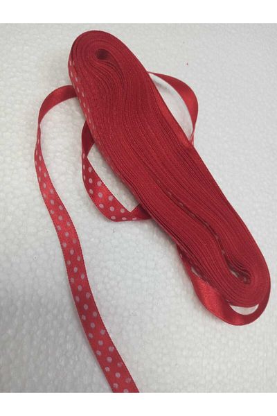 Minihobii 1cm Polka Dot Satin Ribbon 10m