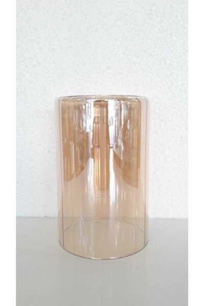 ADA AVİZE Bal Boru Şeklinde Fanus Avize Camı E27 (eni 10 Cm,boyu15 Cm)