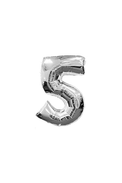 Alışveriş Çok Kolay Foil Balloon Number 5 100cm