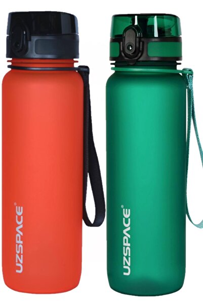 Uzspace مجموعة من قطعتين 800 مل - مقاس جديد - زجاجة مياه تريتان BPA بدون رائح...