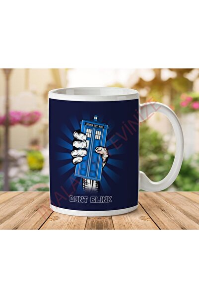 ART HEDİYE كوب مطبوع عليه وجهين من Doctor Who Don't Blink