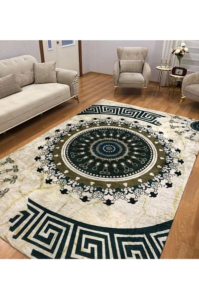 ALLGELSİN All-round Elastic Carpet Cover Decorative Carpet Cover