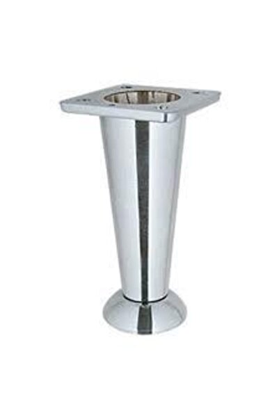 blackwhiskers Konik Mobilya Ayak Metal Dolap Puf Ayağı Krom 12 Cm (8 Adet)