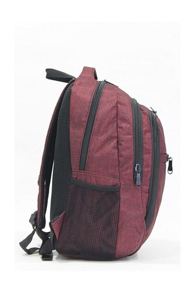 ESCAPE 15.6 Inch Fabric Backpack with Laptop Compartment 307 Claret Red 307-4