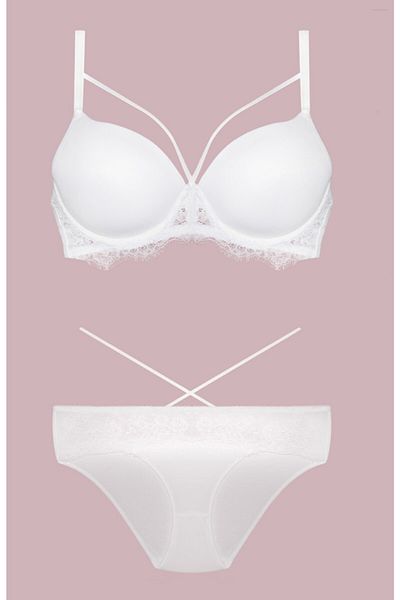 Bestin Γυναικείο Σετ εσώρουχα Bralet Un Supported Ecru