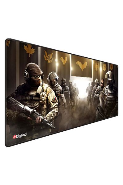 Digipod لوحة ماوس ألعاب مقاس 90x40 Xxl لوحة ماوس ألعاب كبيرة بقاعدة مضادة للانزلاق بسمك 4 مم