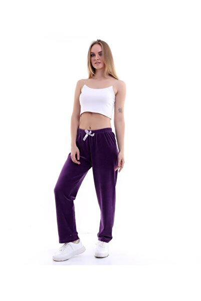 NERGIZ Kadın Kadife Eşofman Altı